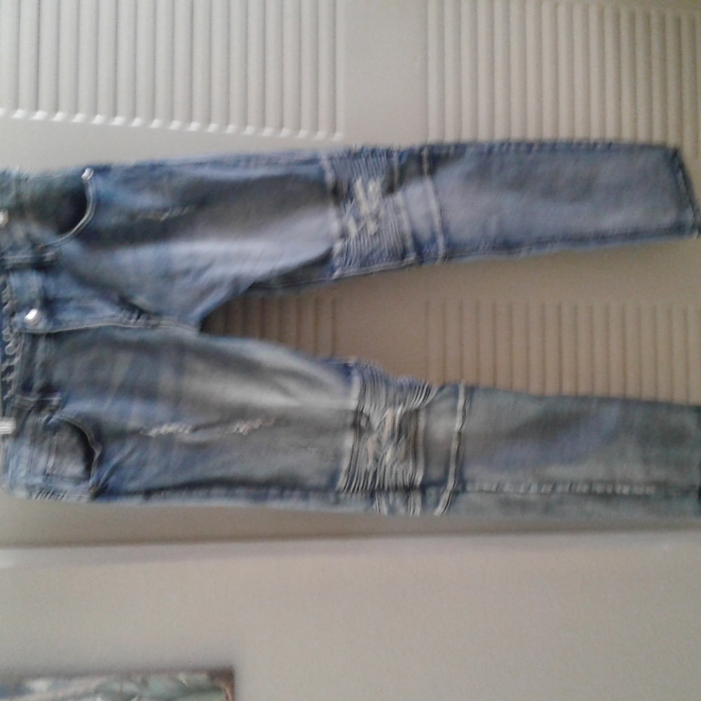 Mens Kilogram Distressed and Ribbed Jeans - Picture 2 of 7